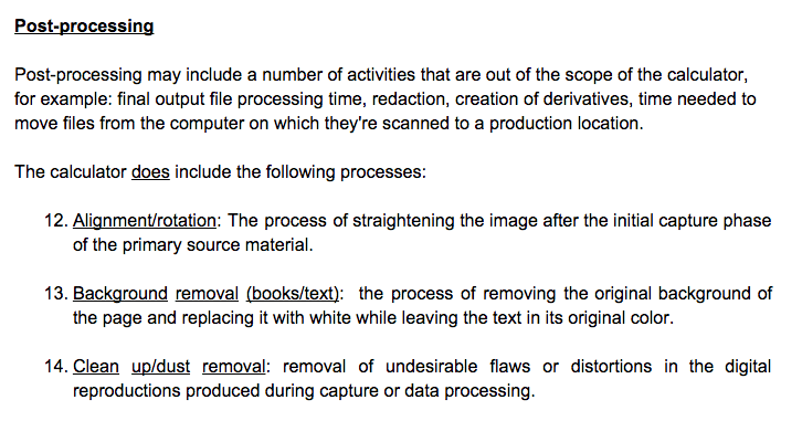 The processes and definitions document provides guidelines for those submitting time data to the calculator.