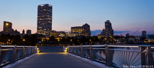 Milwaukee Skyline at Sunset by Flickr User Steve CC BY-SA 2.0