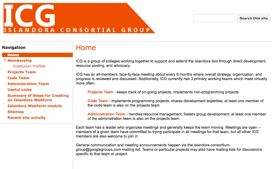 The Islandora Consortium Group