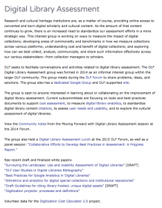 DLF Assessment Interest Group
