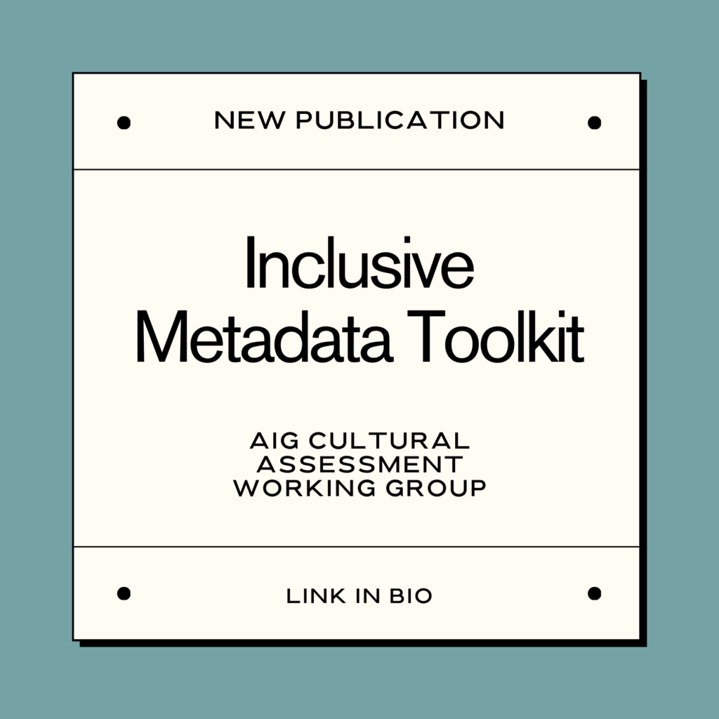 Inclusive Metadata Toolkit announcement graphic.